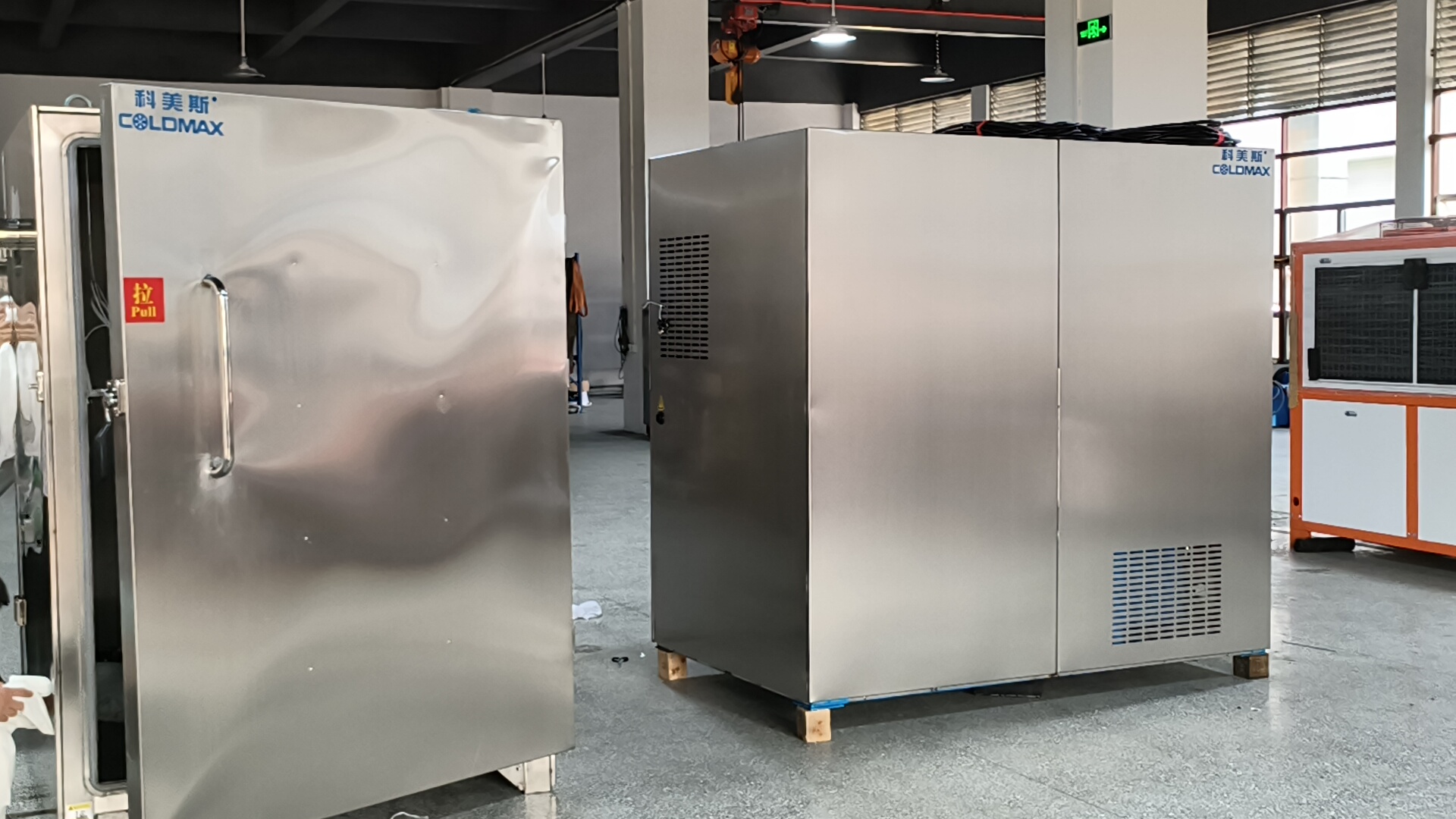 云南客戶300公斤熟食真空速冷機(jī)出貨！